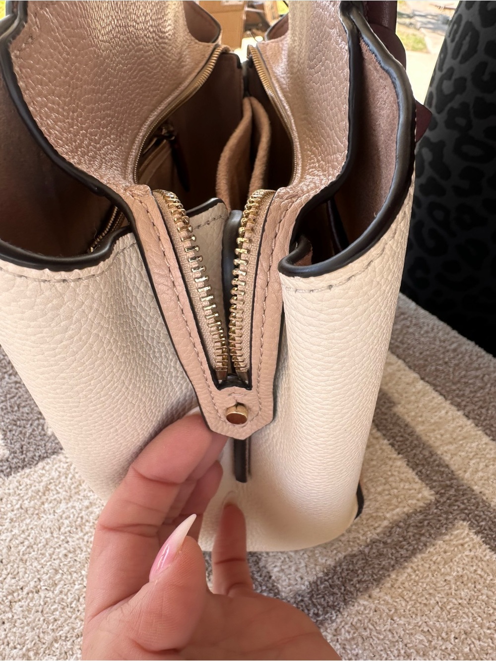 kate spade Two-Tone Pebbled Leather medium grace satchel - Picture 14 of 14